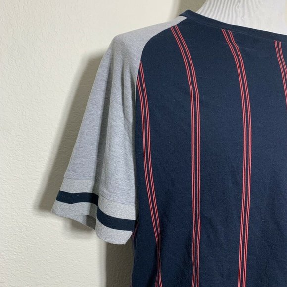 Westy Blue Stripe Raglan T-Shirt Size XL - Picture 4 of 8